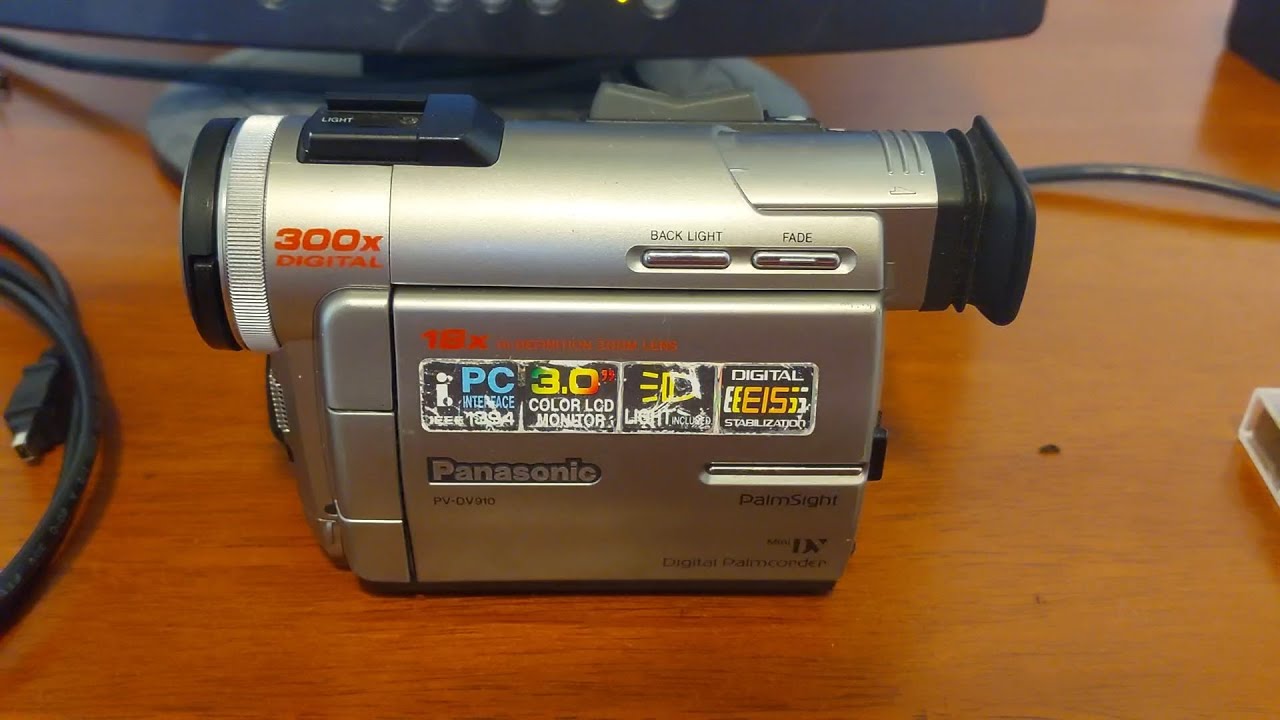 An Early MiniDV Based Camcorder - Panasonic Digital Palmcorder PV