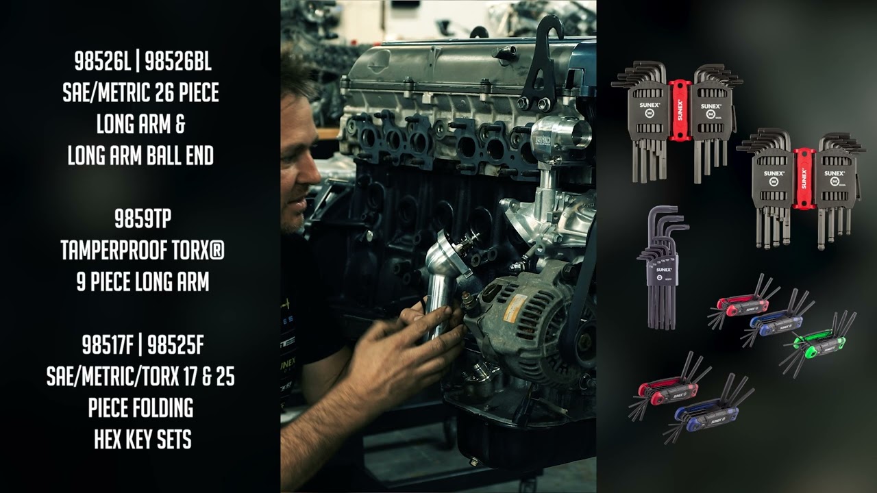Sae/Metric 26 Piece Long Arm Hex Key Set, 2Mm-10Mm, 0.05