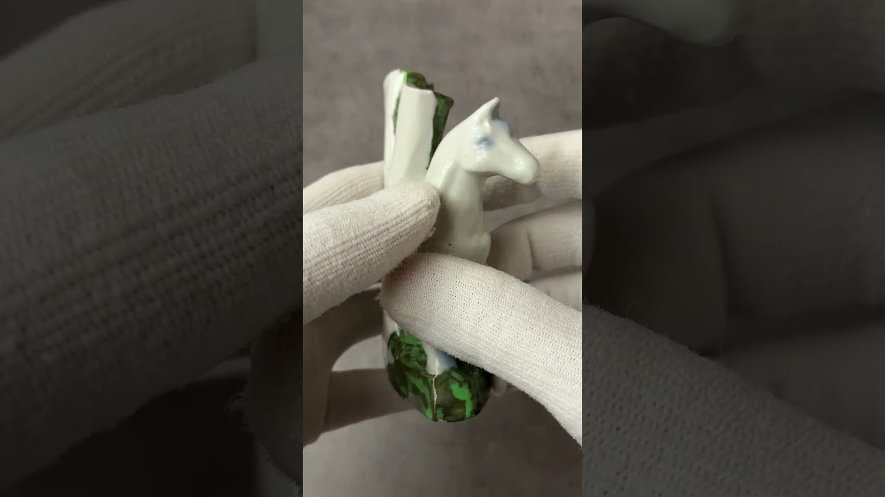 イギリス 陶器製 馬置物 636 オブジェ フィギュリン 馬雑貨 (約 高さ