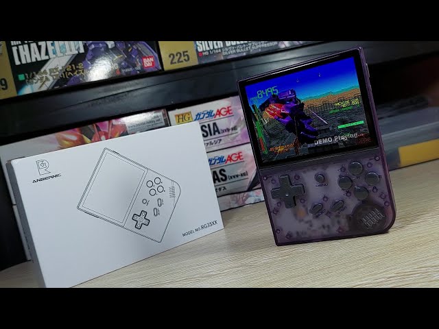 ANBERNIC RG35XX [Clear Purple] - YouTube