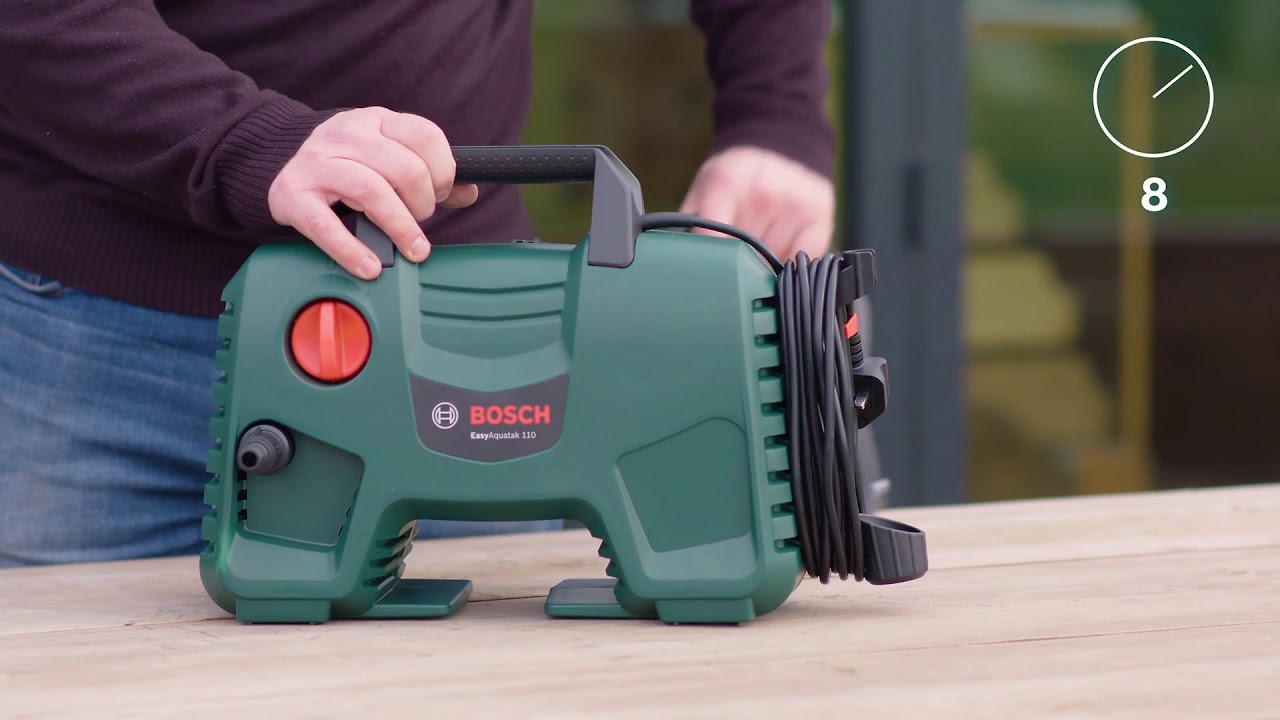 ボッシュ 高圧洗浄機 EA110型 - YouTube