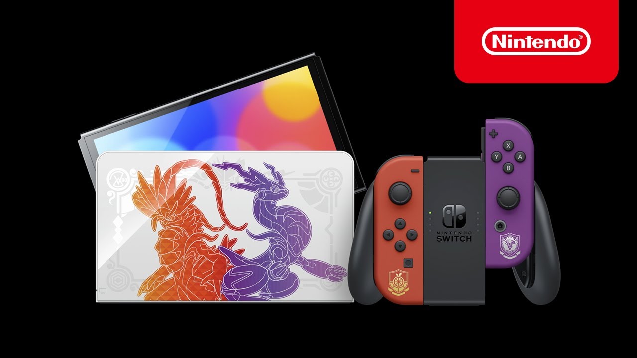 ポケモン】コライドンとミライドンが描かれたSwitch（有機ELモデル