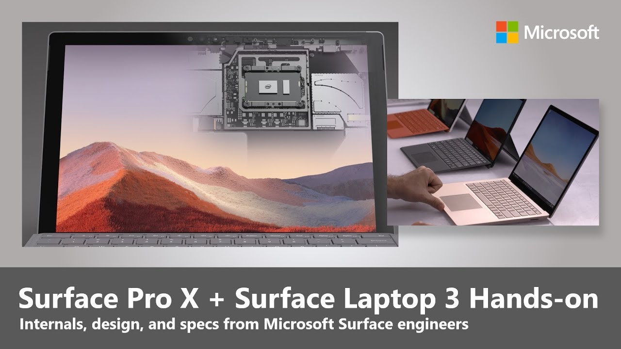 Surface Pro X and Surface Laptop 3 Hands-on - YouTube