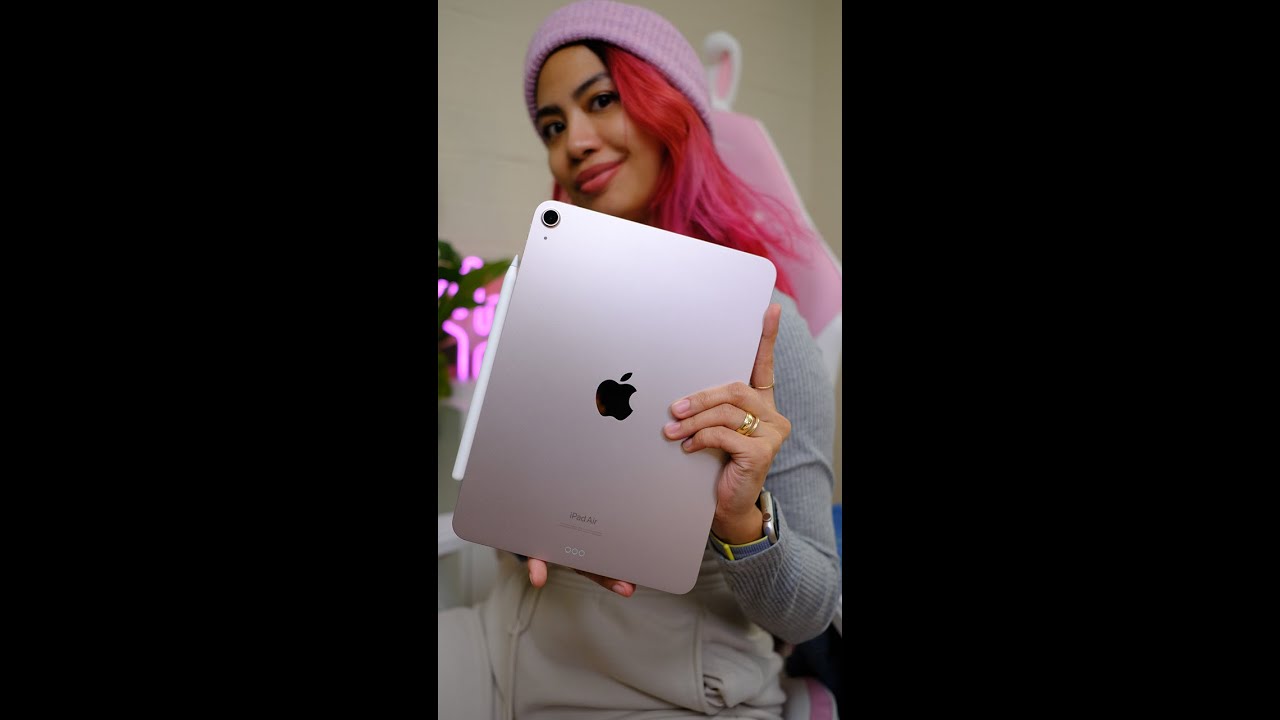 PINK iPad Air 5 + Apple Pencil 2 quick unboxing - YouTube