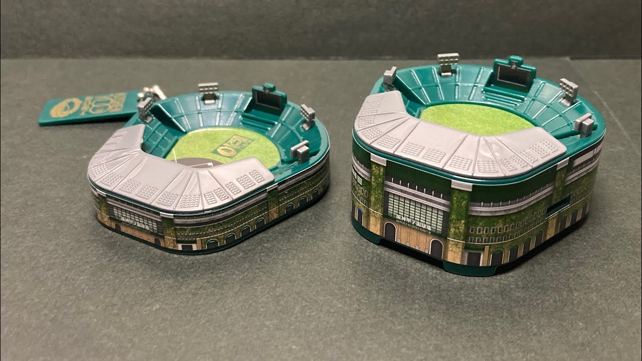 ガチャガチャレビュー】ミニチュア 阪神甲子園球場 | ガチャガチャして