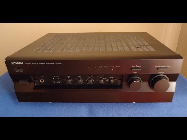 Yamaha AX 596 Stereo Integrated Amplifier - Info and Test - YouTube