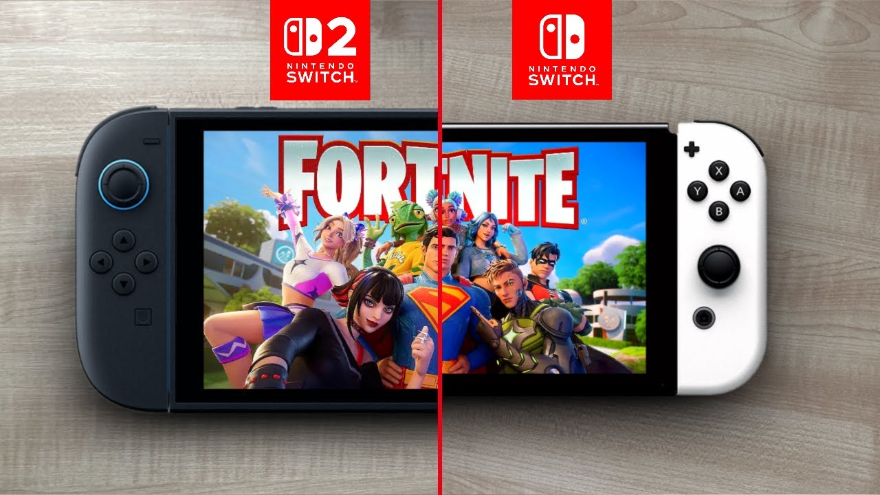 Fortnite | Switch 2 vs Switch Oled - YouTube