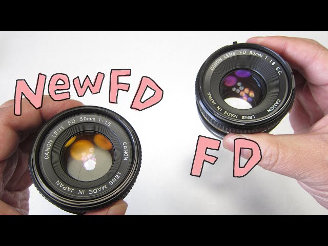 オールドレンズ】Canon New FD 50mm F1.8 vs Canon FD 50mm F1.8 S.C.