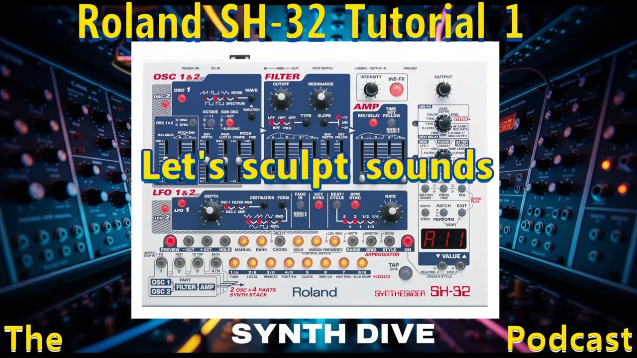Roland SH 32 Tutorial Part 1 - YouTube