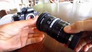 C-mount Pentax 8-48mm f1.0 on a GH2 - YouTube