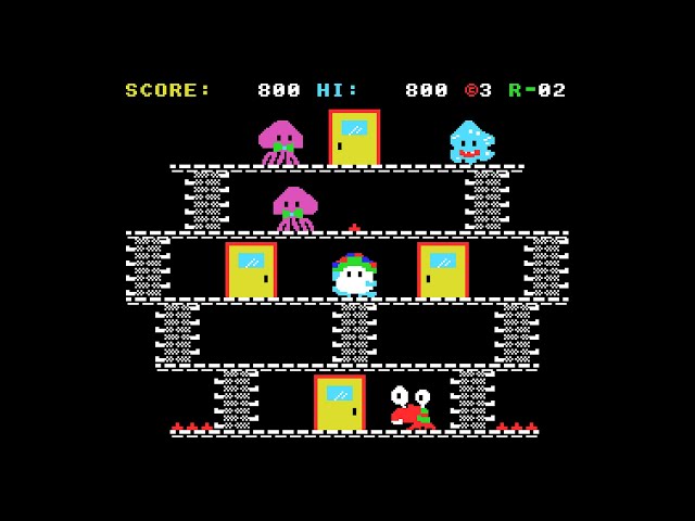 MSX Game: Door Door Mk2 (1985 Enix) - YouTube