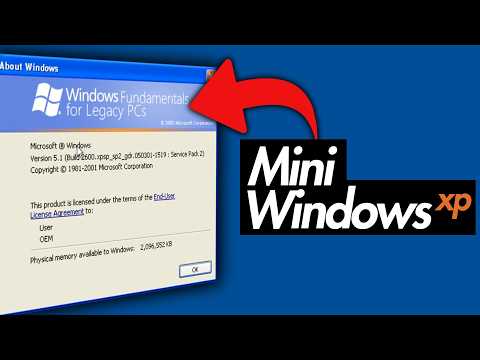 Exploring the OFFICIAL MINI Windows XP! - YouTube