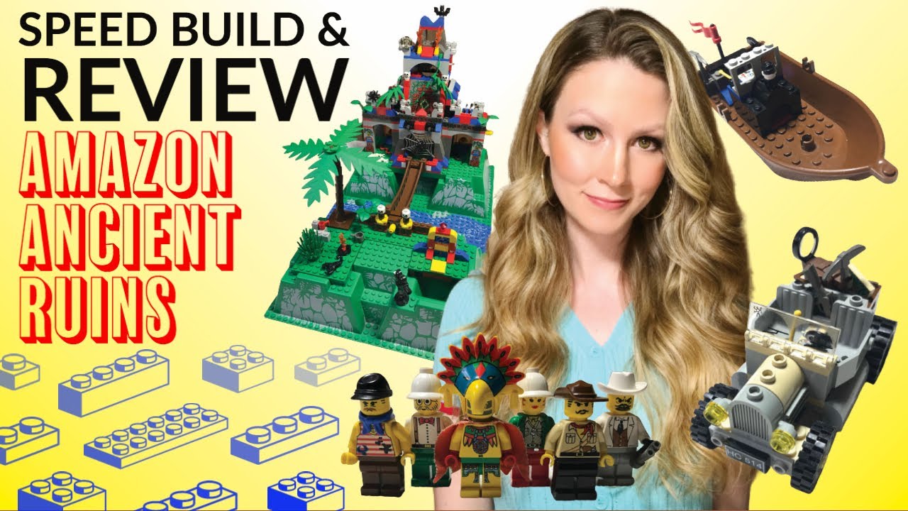 LEGO® Adventurers Set 5986 Amazon Ancient Ruins Speed Build and