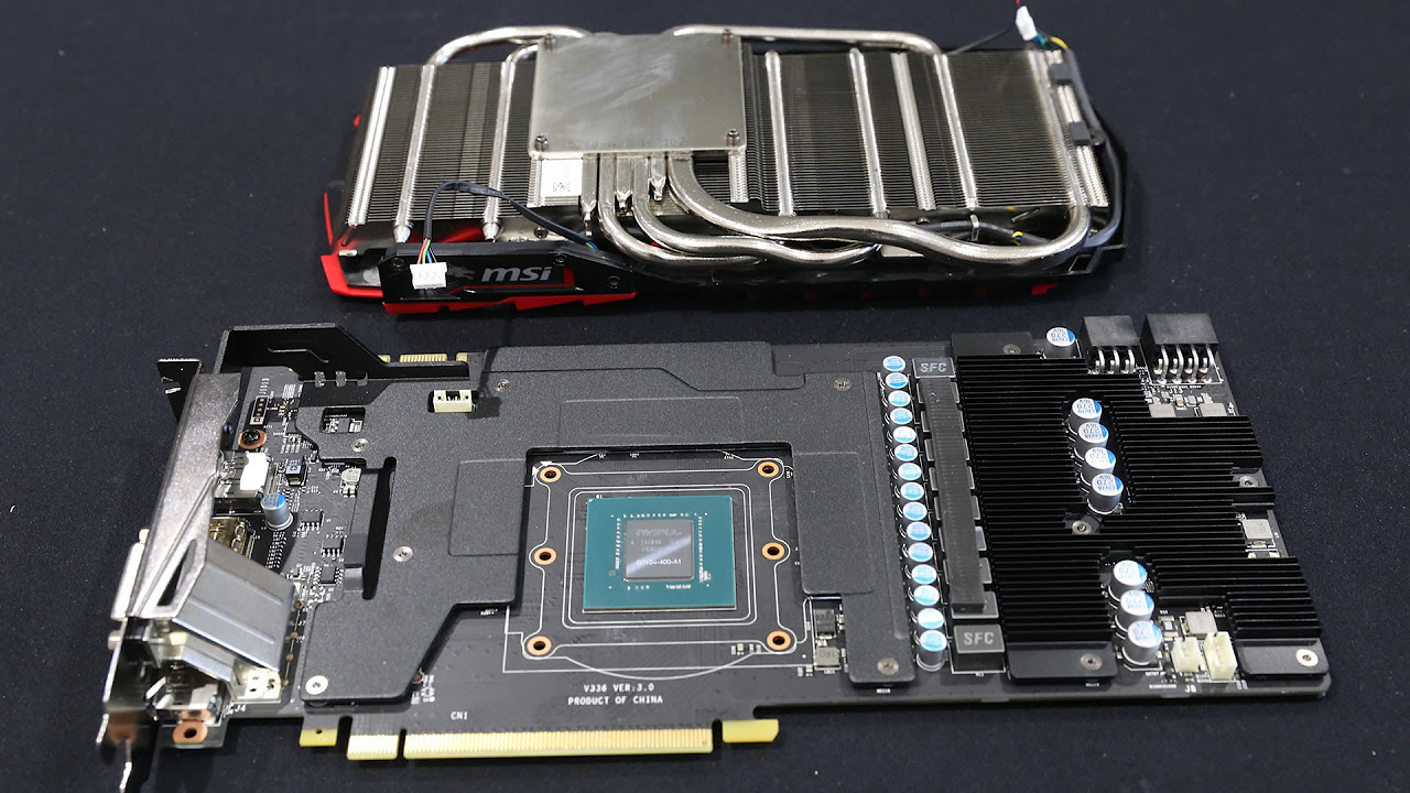 MSI GTX1080 Gaming X Strip Down PCB - YouTube