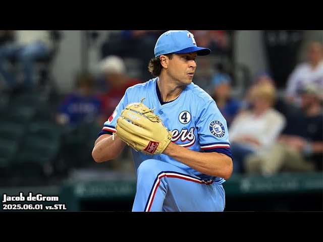 グローブ新調】ジェイコブ・デグロム 全投球ダイジェスト(2025.06.01