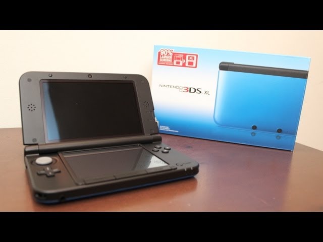 Blue Nintendo 3DS XL Unboxing - YouTube