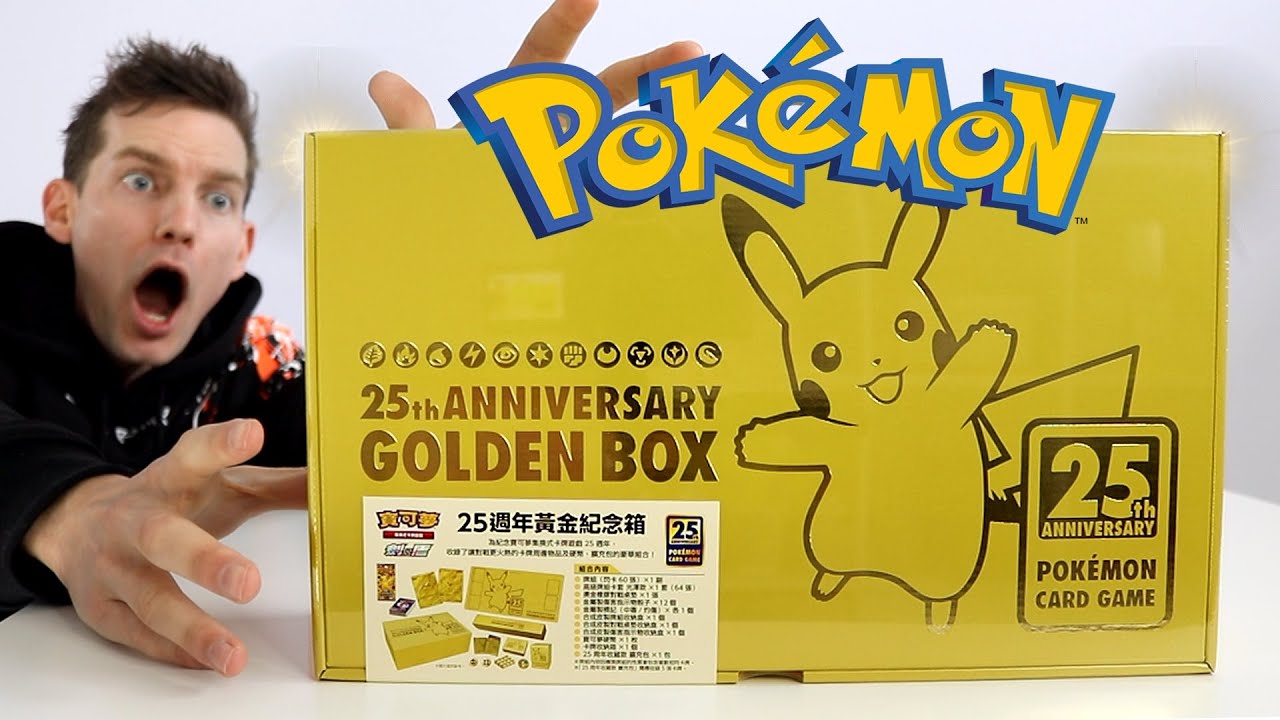 NEW* THE GOLDEN POKÉMON 25TH ANNIVERSARY BOX - YouTube