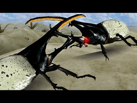 アーケード] 甲虫王者ムシキング - ヘルクレスリッキーブルー VS 砂漠