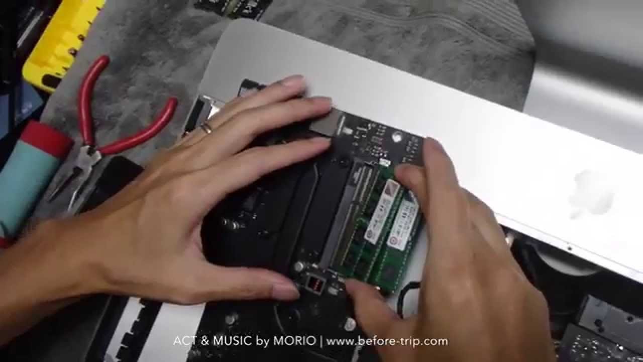 iMac 21.5inch late2013 分解 メモリの交換方法 - 完全解説・動画