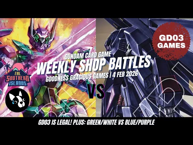 Gundam Card Game | GD03 LEGAL! Gfred, Blue / Purple With The O