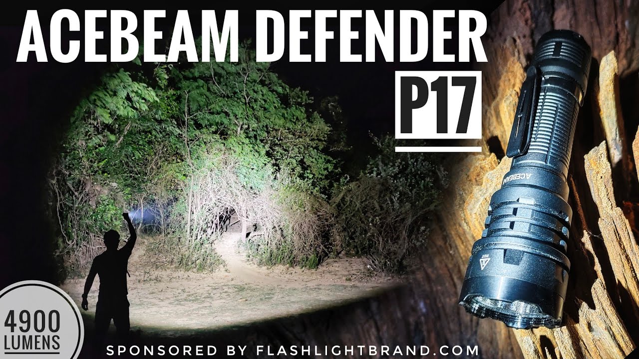 Acebeam Defender P17 XHP70.3 HI, 4900 lumens & Comparison with