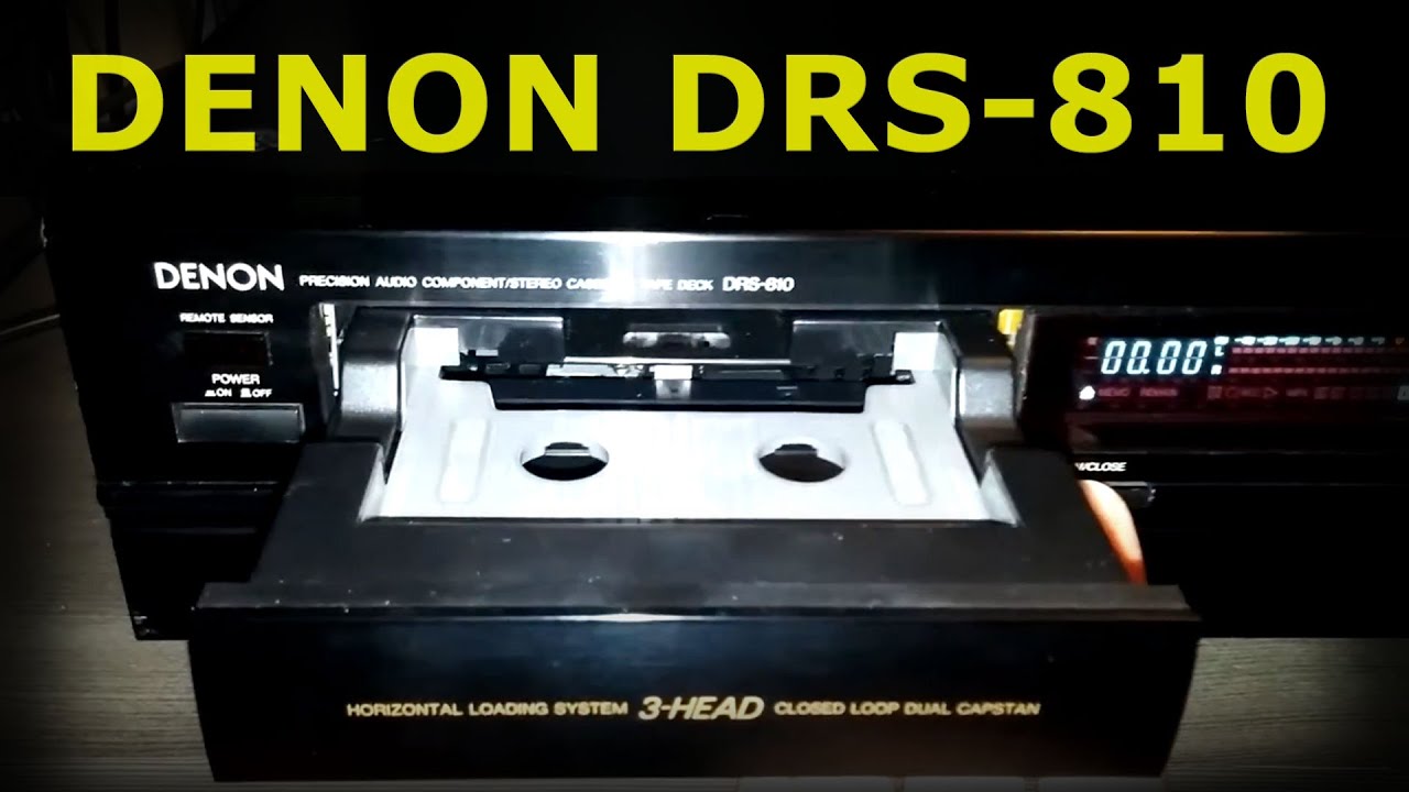 DENON DRS-810 - Vintage Horizontal Front Loading 3 Head Cassette