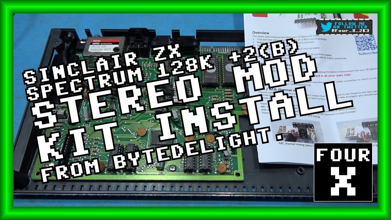Sinclair ZX Spectrum 128K +2(B) - Stereo Mod Kit Install from