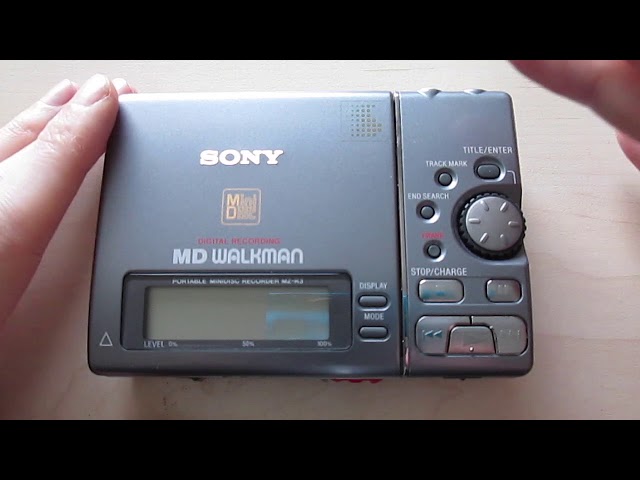 SONY MZ-R3 Portable MINIDISC Recorder - YouTube