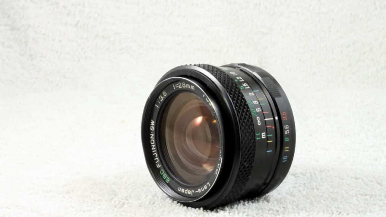 Fuji EBC Fujinon-SW 28mm f/3.5 (M42) - YouTube