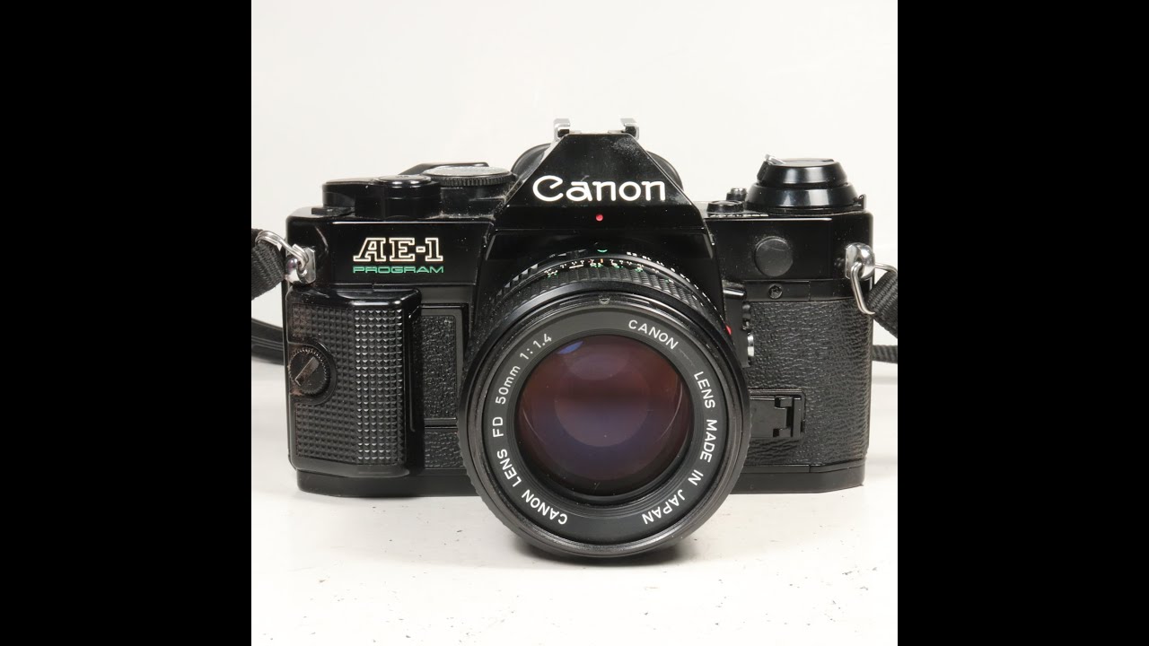 Canon AE-1 Program 35mm film camera body with FD 50mm 1:1.4 Prime