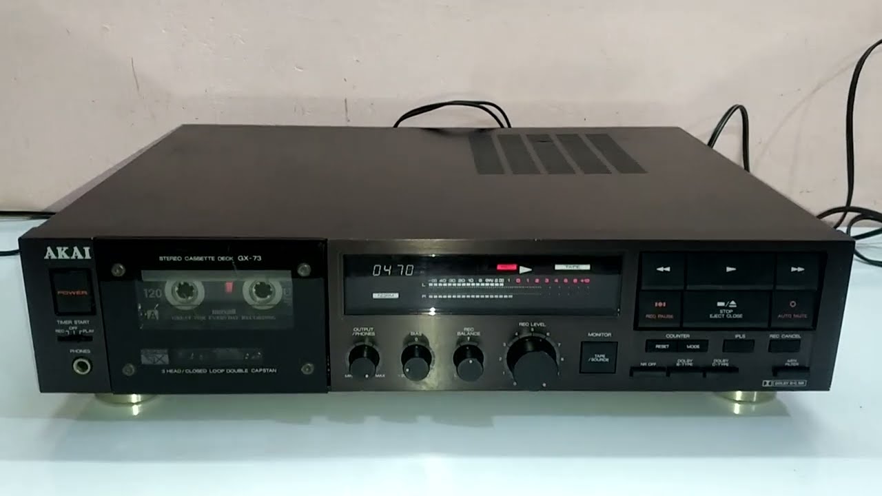 AKAI GX-73 Super GX 3head direct drive cassette deck - YouTube