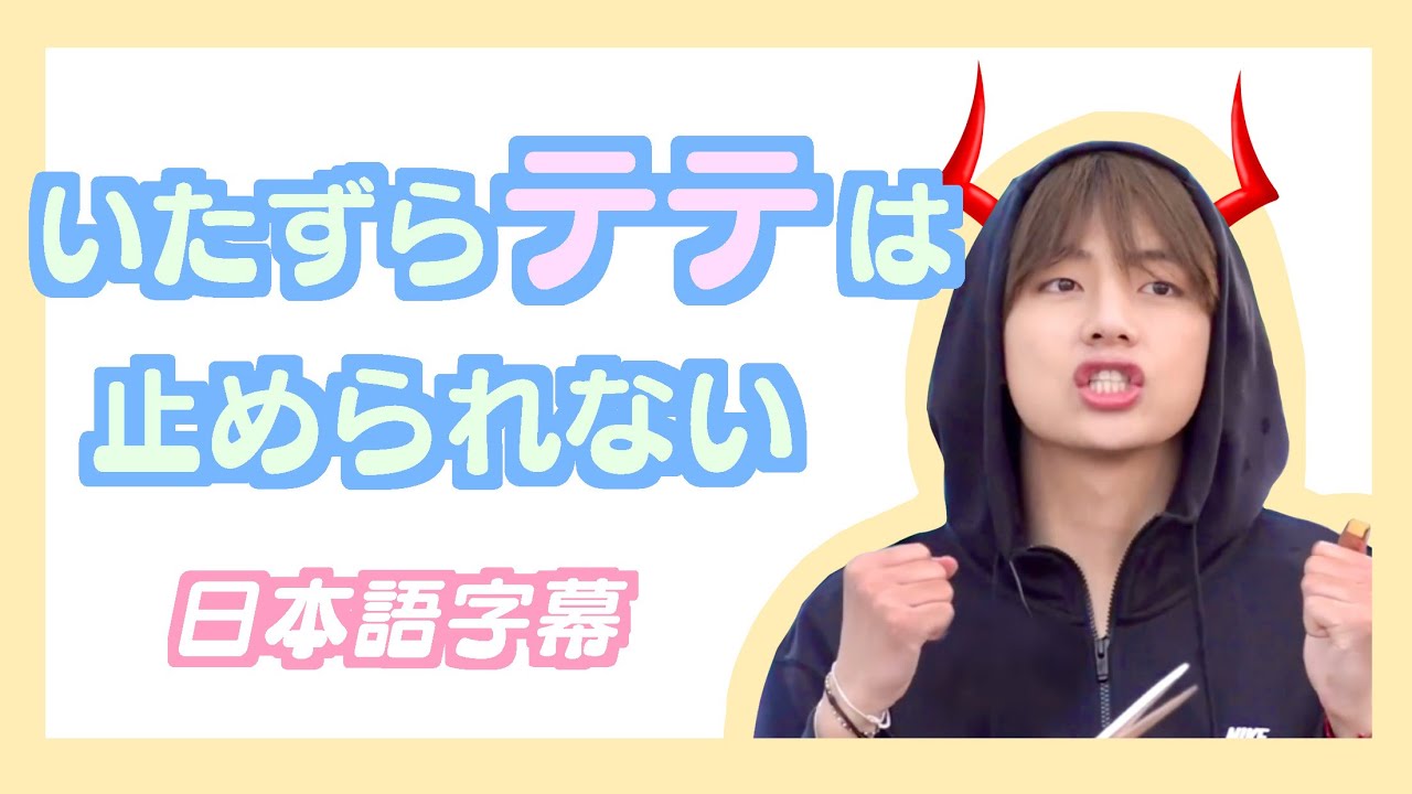 BTS日本語字幕】いたずらテテは止められない。 - YouTube