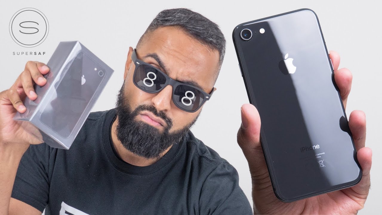 iPhone 8 SPACE GRAY Unboxing - YouTube