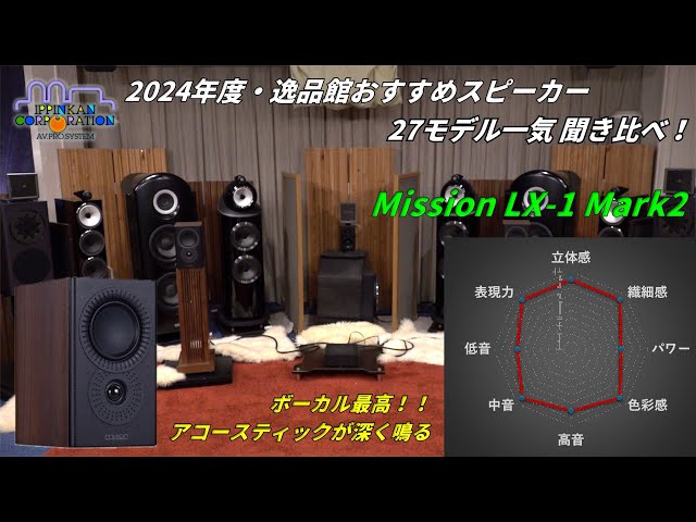 Mission LX-1 Mark2を聞いてみた「2024年度 27スピーカー聞き比べ