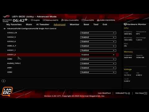 Asus ROG Strix B550-I Gaming UEFI/BIOS Click through - YouTube