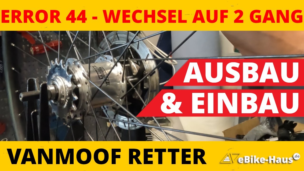 VanMoof S3 & X3 Error 44 & E-Shifter: Montageanleitung - 2 Gang