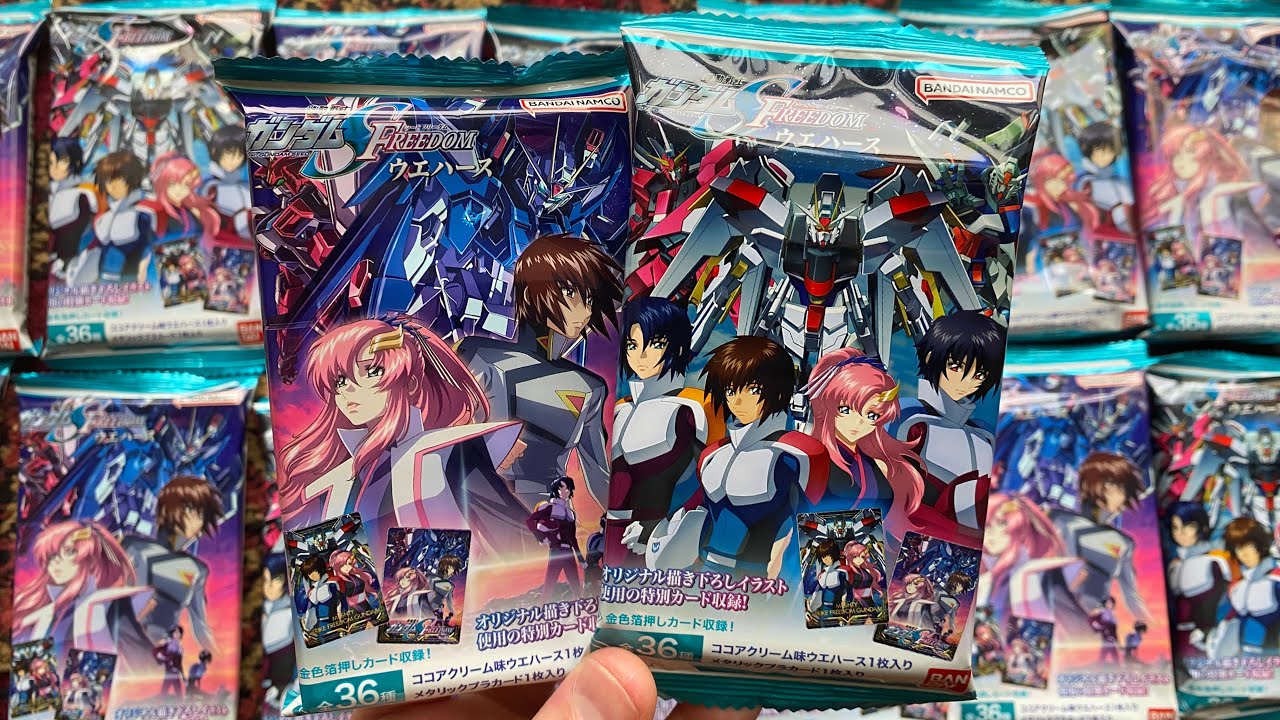 Gundam SEED Freedom Collector's Card Packs in Japan!! - YouTube