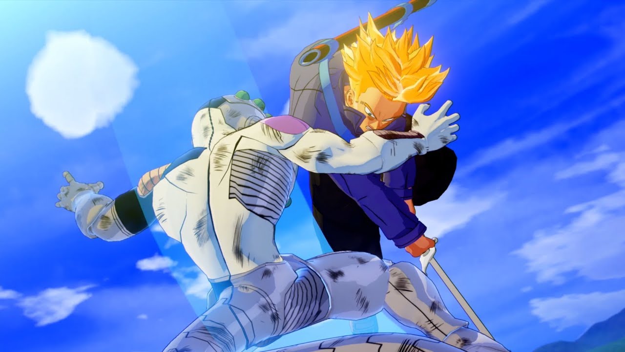 Trunks cuts Mecha Frieza in half in an instant [Dragon Ball Z