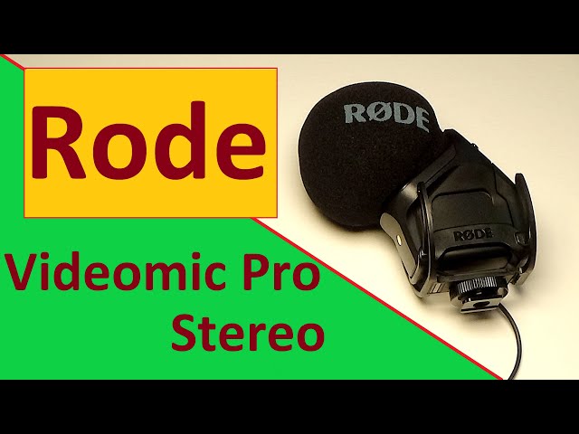 Rode Stereo VideoMic Pro - Do You Actually Need Stereo? - YouTube