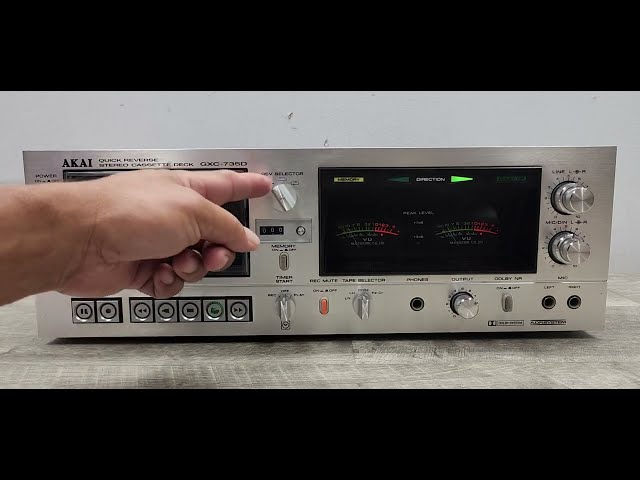 Vintage Akai GXC-735D High End Cassette Tape Deck/Player - YouTube