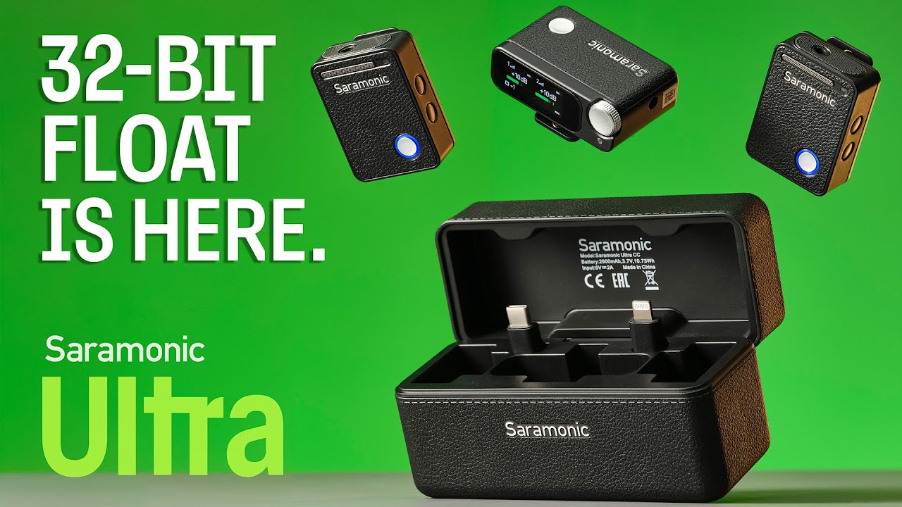 Saramonic Ultra Wireless Mic | 32-bit float, Timecode, IPX5, 300m
