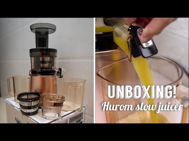 HUROM H-AA SLOW JUICER UNBOXING and TESTING | Vertical Slow Juicer