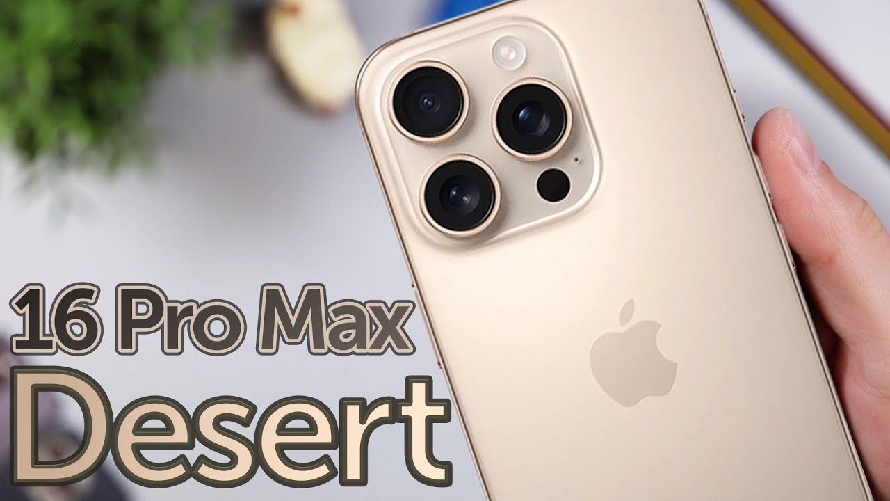 Desert iPhone 16 Pro Max is GOLD! Unboxing, First Impressions