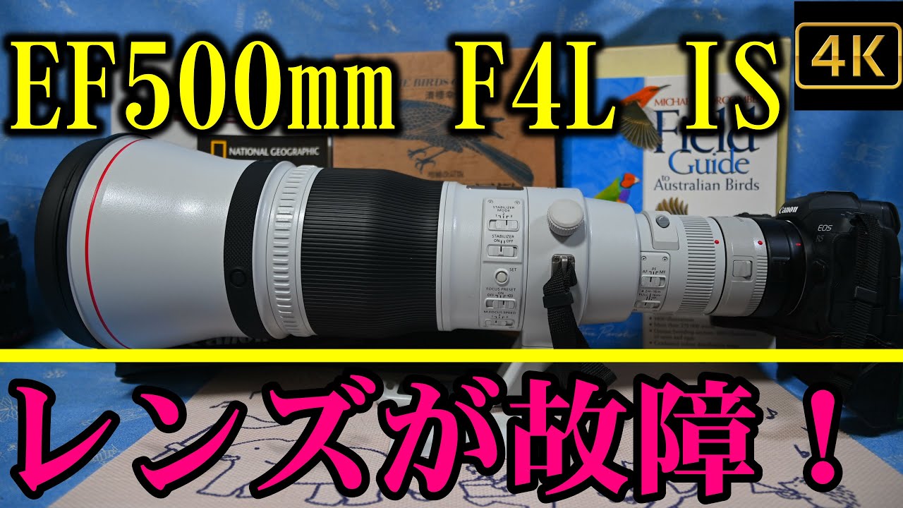 EF500mm F4L IS IIが故障した。超望遠レンズに求められる必須の機能と