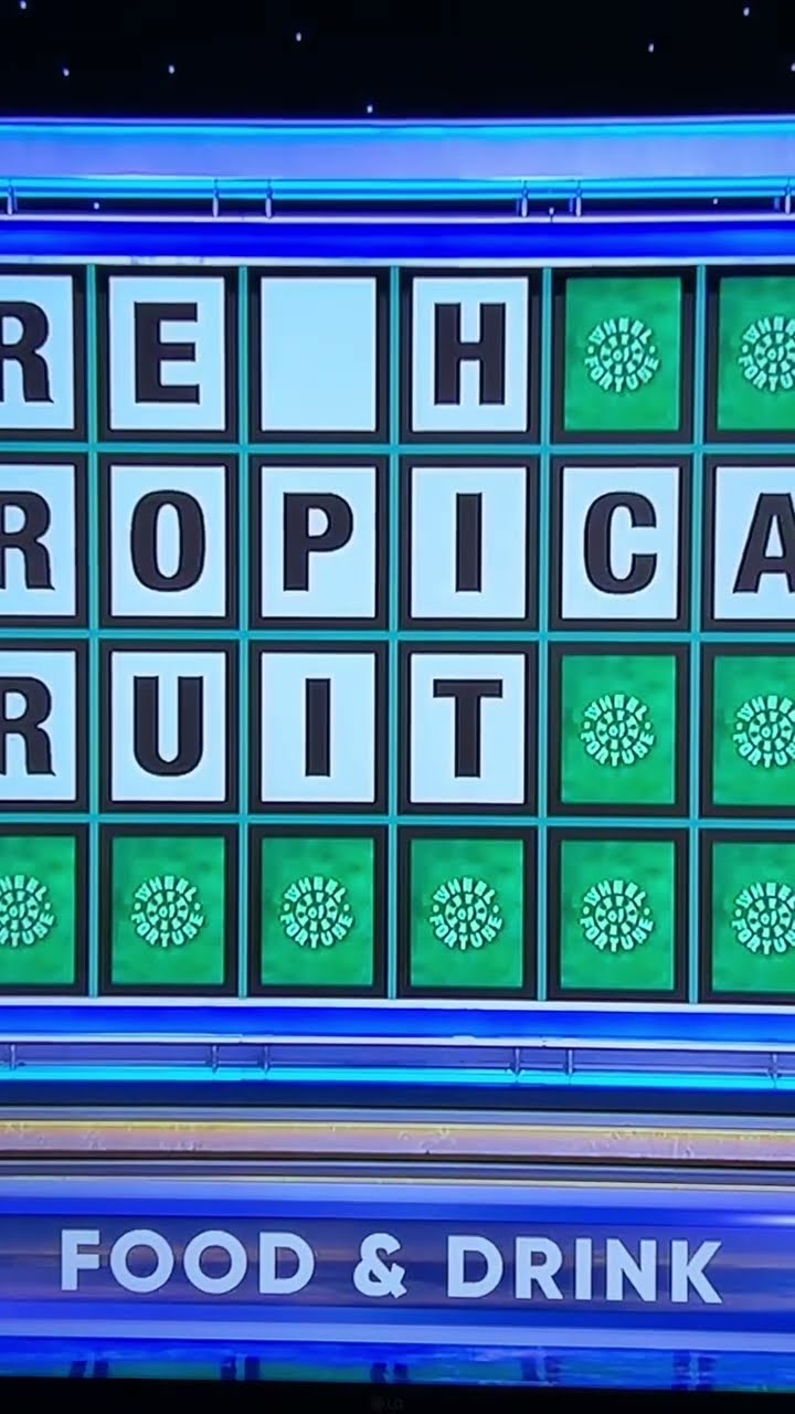 Fre_h Tropical Fruit” on Wheel Of Fortune - YouTube