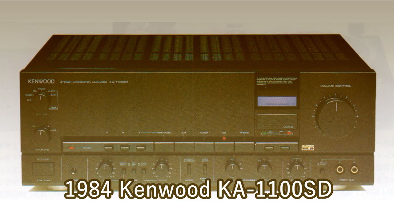 1984 Kenwood KA-1100SD - YouTube