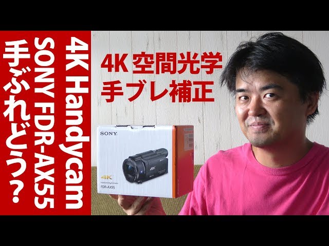 SONY FDR-AX55 購入！ソニー4Kハンディカムで空間光学手ブレ補正の街