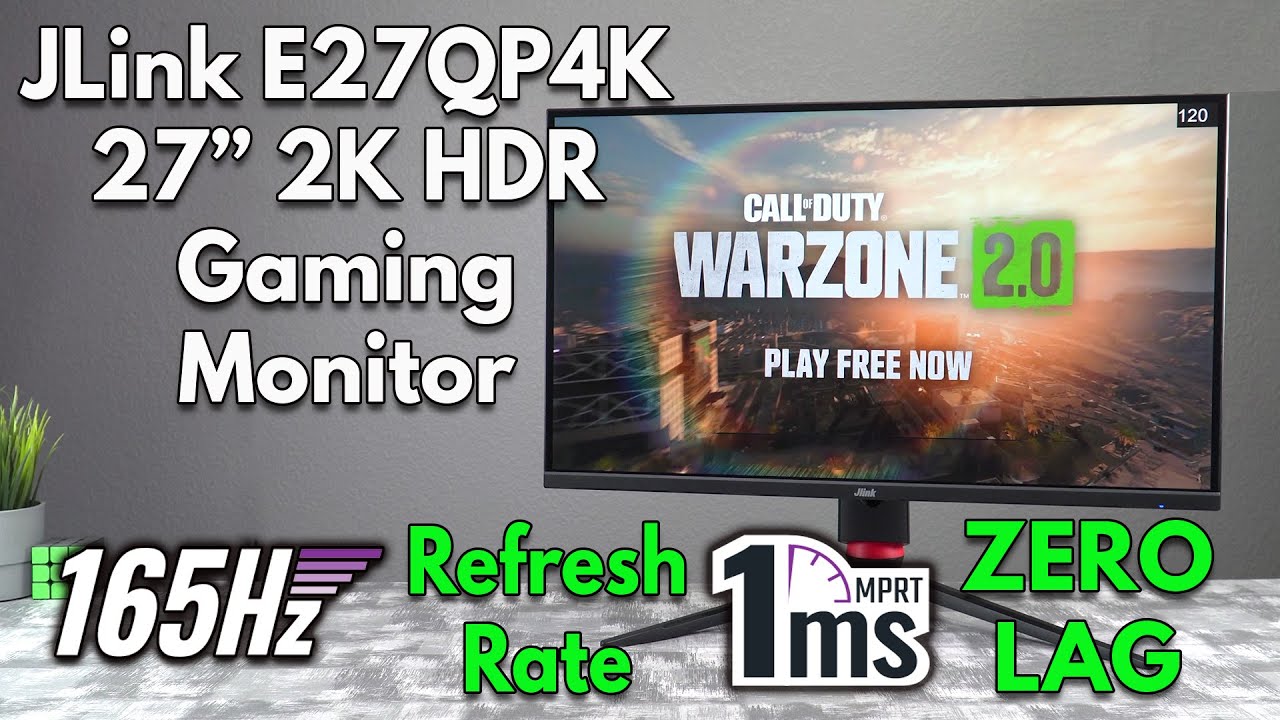 JLINK E27QP4K 27in 2K 165Hz Gaming Monitor - CYBER MONDAY DEAL