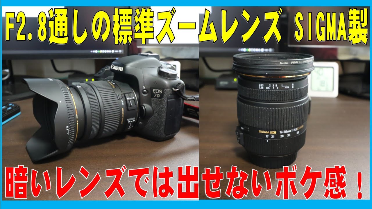 暗いレンズでは出せないボケ感 F2 8通しの標準ズームレンズ SIGMA製
