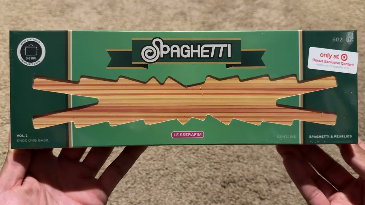 LE SSERAFIM Spaghetti Album Unboxing Target Exclusive Vol 2